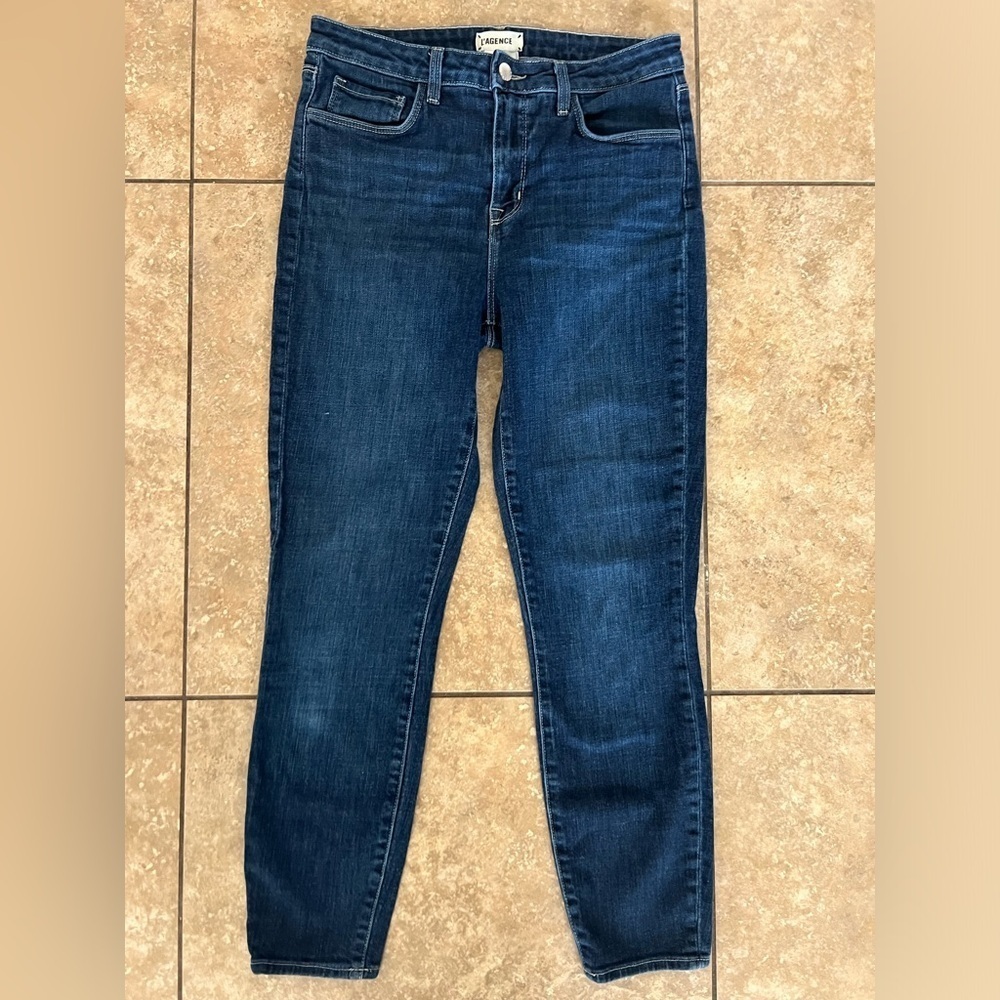 L’agence Margot High Rise Skinny Utica Wash Jean Size 28 - Picture 2 of 8